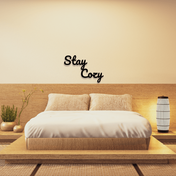 Stay Cozy Wooden Wall Sign by Mourne Wood - Home Decor Image