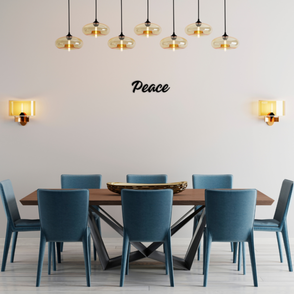 Peace Wooden Wall Sign - Handcrafted Home Decor by Mourne Wood