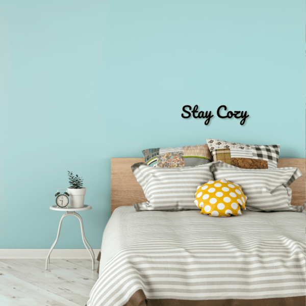 Stay Cozy Wooden Wall Sign by Mourne Wood - Home Decor Image